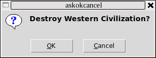 Screen shot of askokcancel.